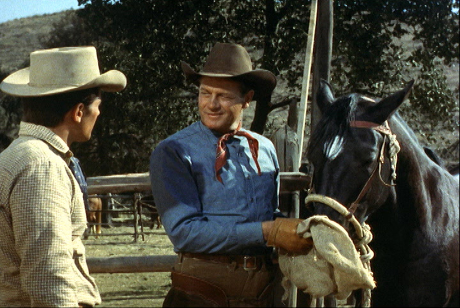 Joel McCrea nad his Highland Dale in Black Horse Canyon