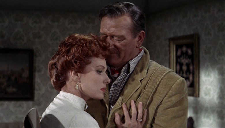 John Wayne and Maureen O’Hara in McLintock