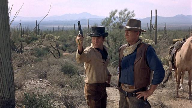 James Caan and John Wayne in El Dorado