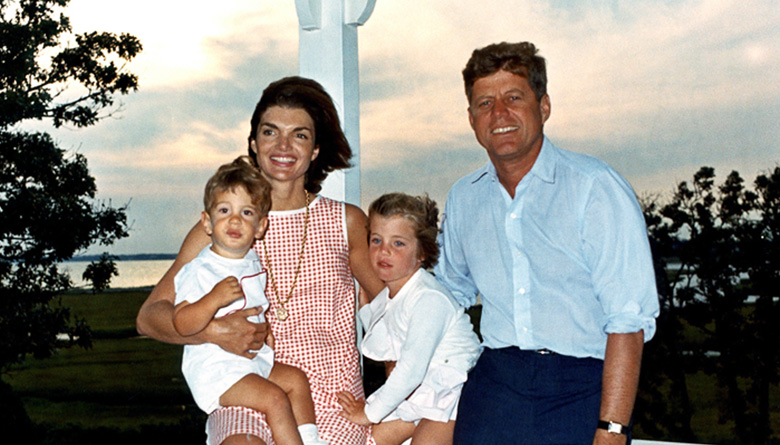 John F. Kennedy with his family
