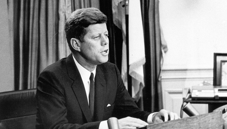 John F. Kennedy in the Oval Office