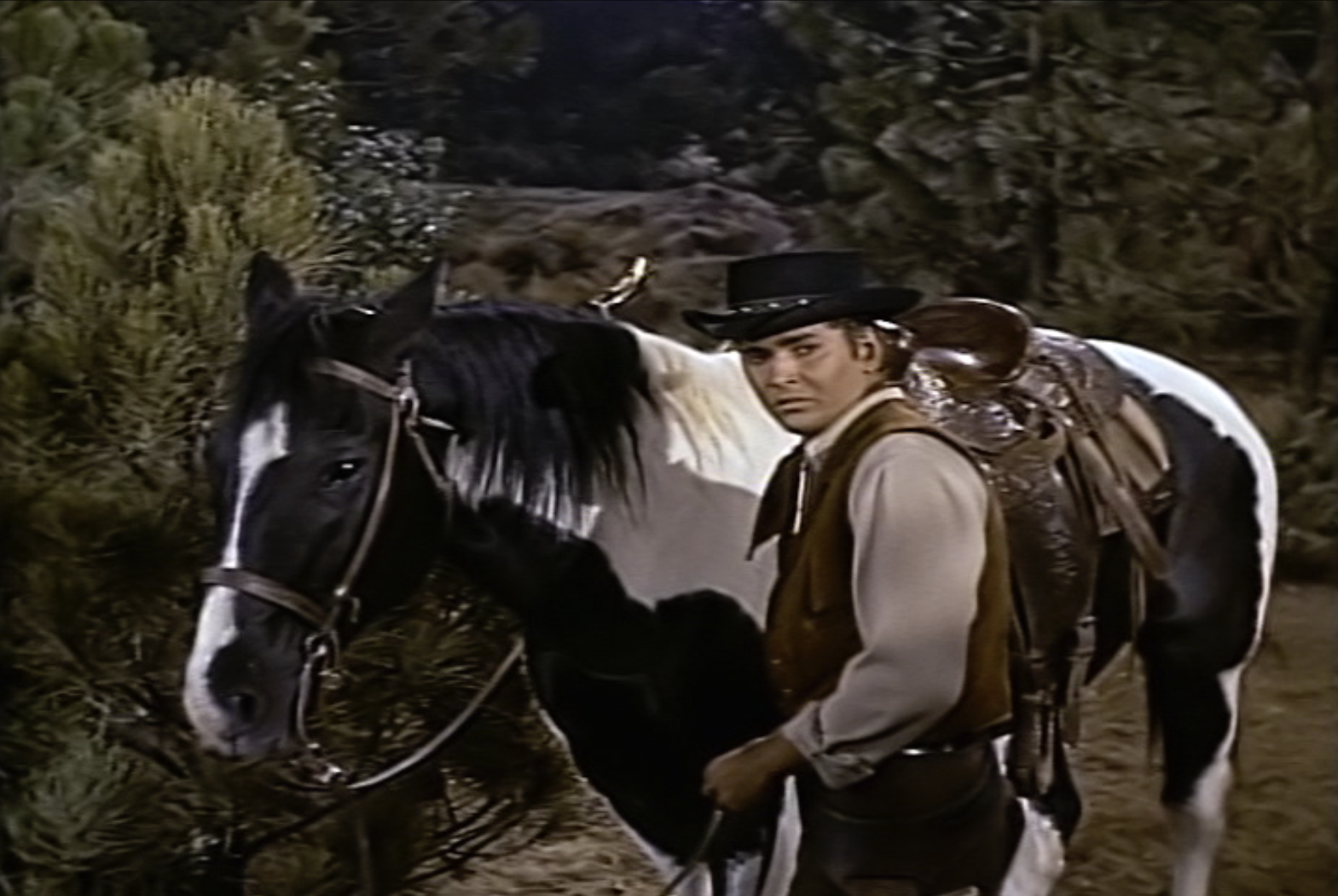 Little Joe with his horse Cochise in Bonanza