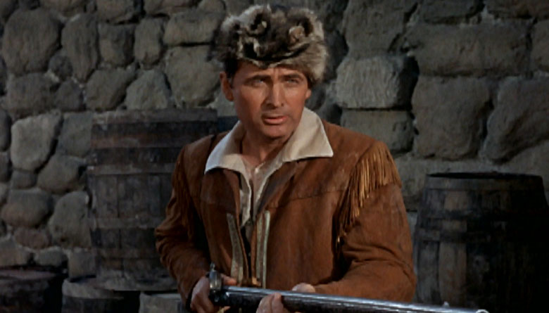 Fess Parker in Daniel Boone in Coonskin Hat