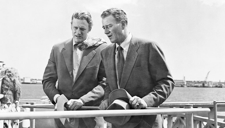 John Wayne and James Arness