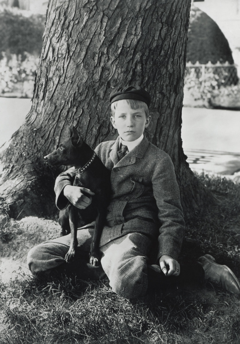 Kermit Roosevelt with Manchester Terrier Jack